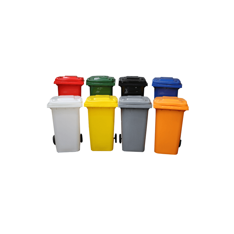 240L Wheelie Bin (Green/Yellow/Blue/Red/Orange/Grey)