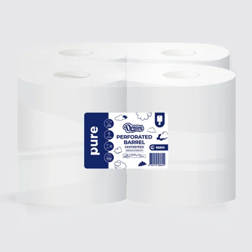 Barrel Towel Hand Paper Rolls Perforated 1 Ply